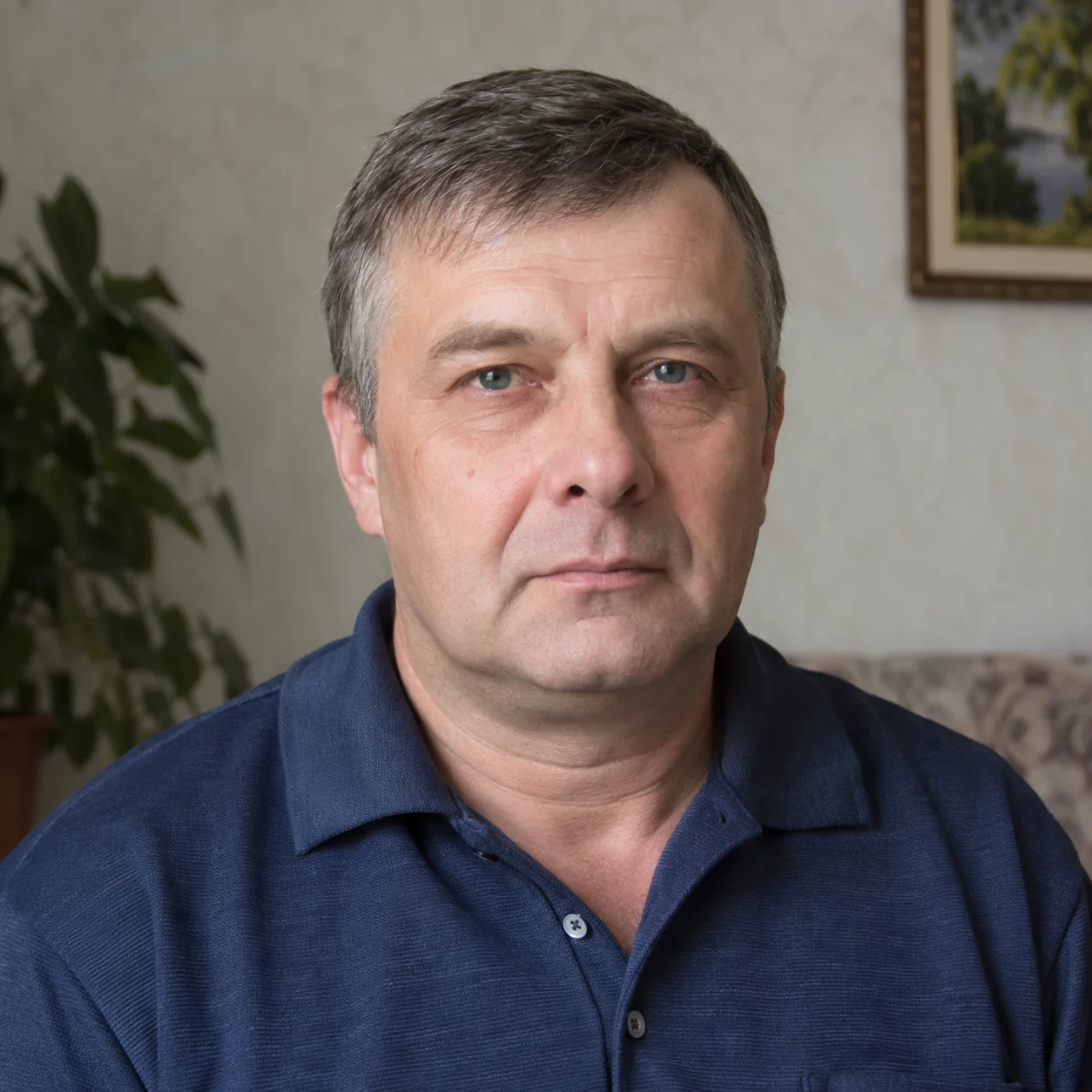 Портрет на бытовом фоне до замены фона