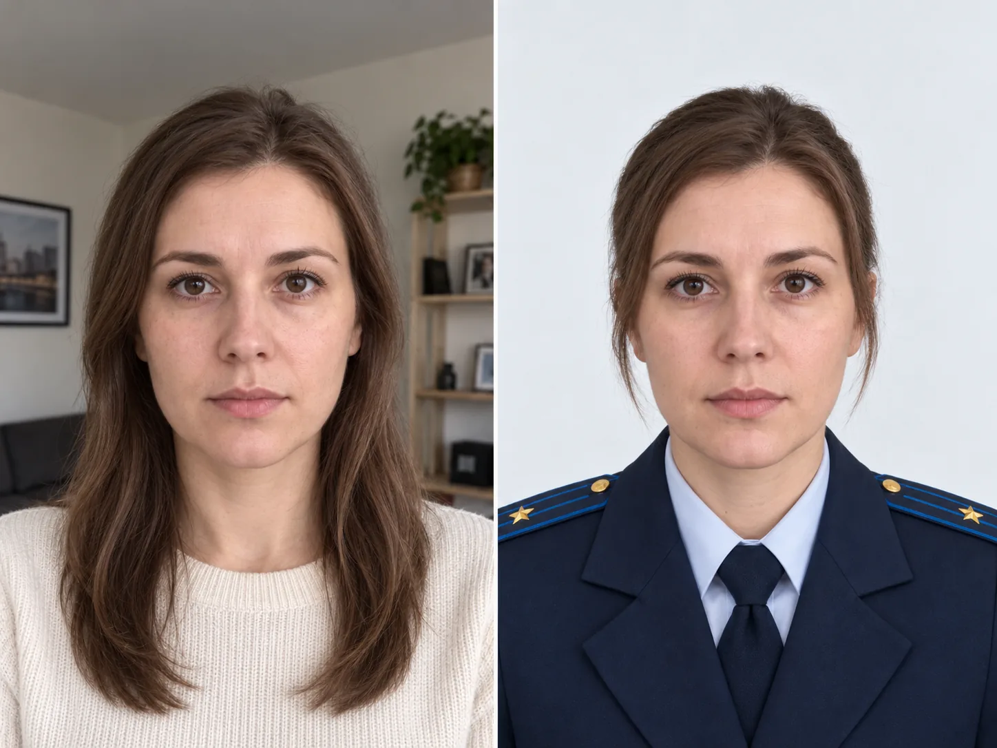 Гражданская одежда и фактическая форма — до и после
