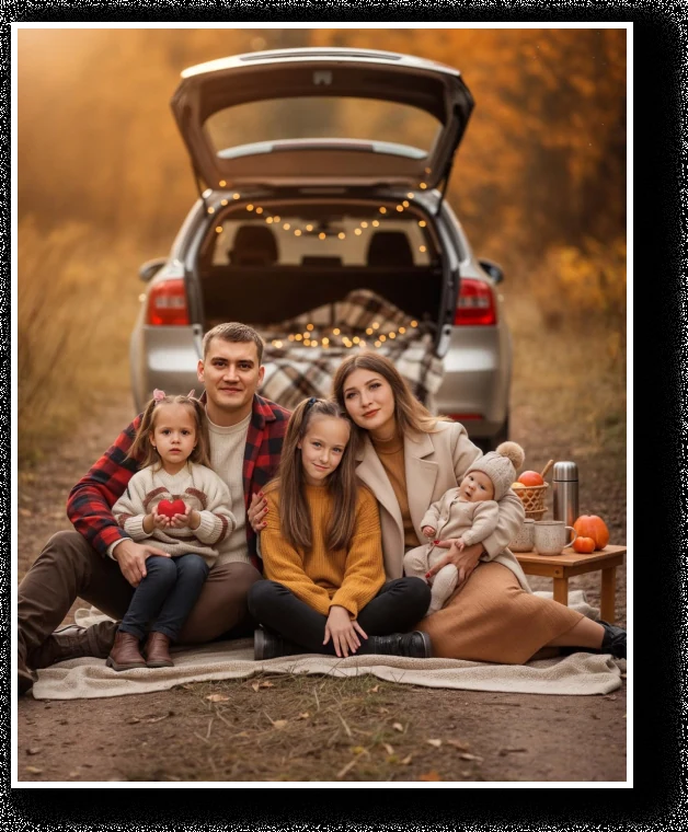 Семейный портрет без фотосессии — пример 1, студия Зеркало ПроАрт