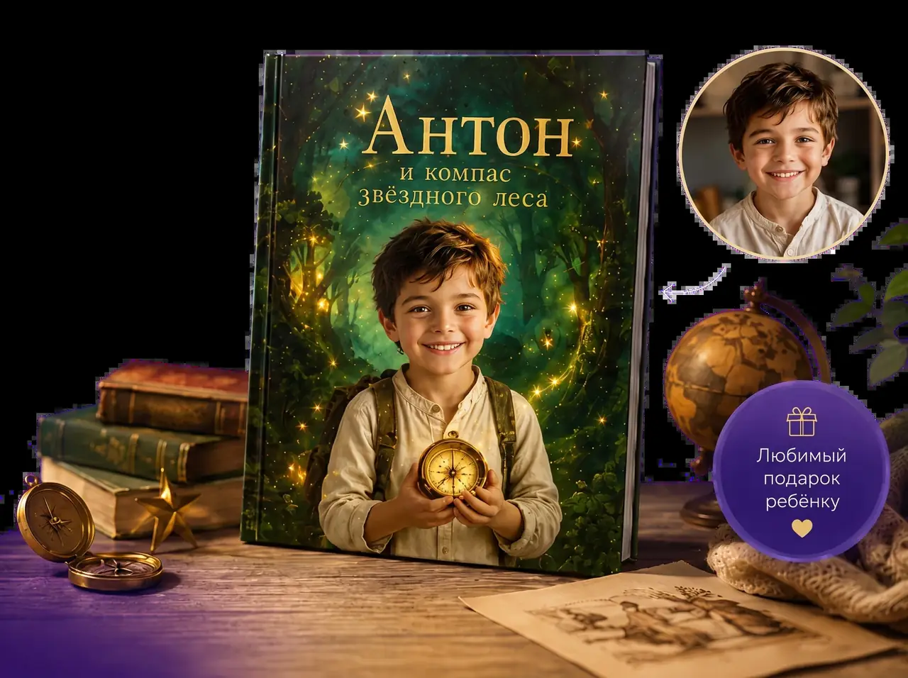 Персональная детская книга — ребёнок главный герой истории