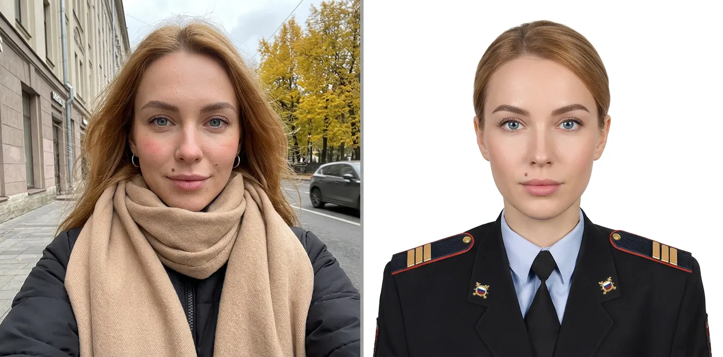 Фото сотрудника вневедомственной охраны Росгвардии — результат обработки