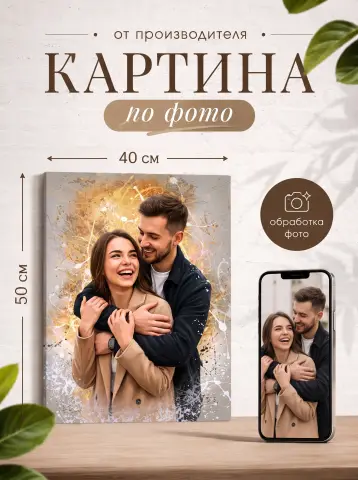 Картина по фото на холсте на заказ 40х50