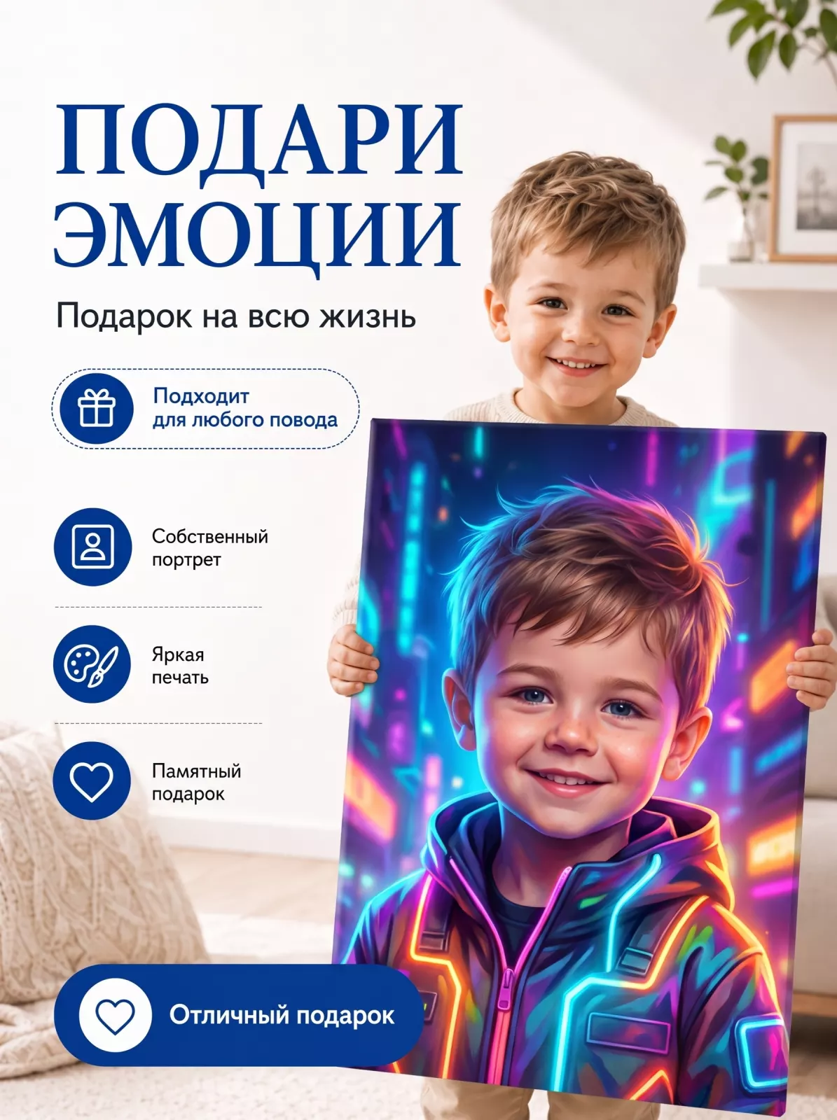 Картина по фото на заказ 50х50 см